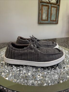 Sonoma Charcoal Fabric Slip-On Sneakers NWOT 2